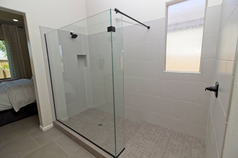 Open Concept Shower with Niche Storage
